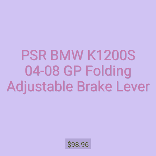 PSR BMW K1200S 04-08 GP Folding Adjustable Brake Lever