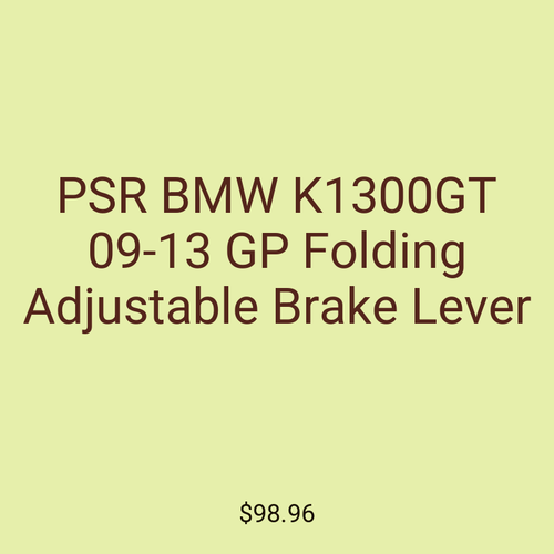 PSR BMW K1300GT 09-13 GP Folding Adjustable Brake Lever