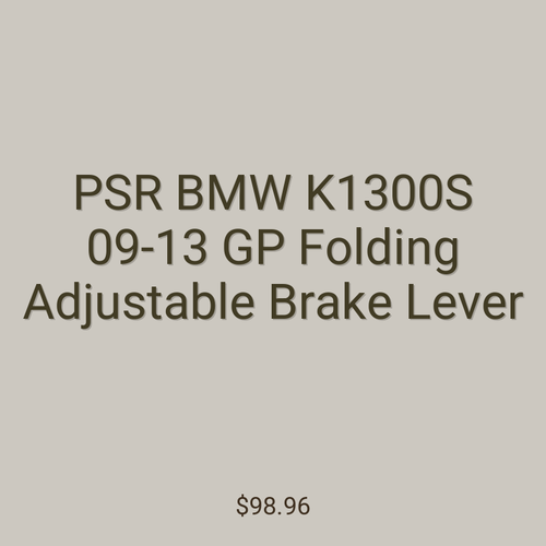 PSR BMW K1300S 09-13 GP Folding Adjustable Brake Lever