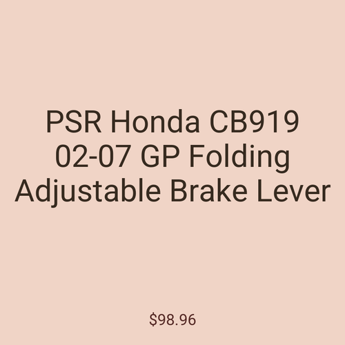PSR Honda CB919 02-07 GP Folding Adjustable Brake Lever