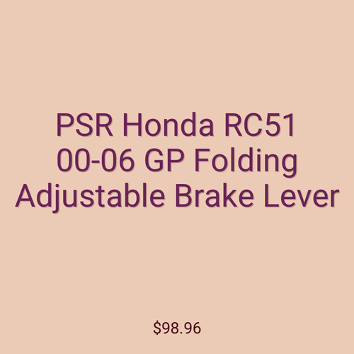 PSR Honda RC51 00-06 GP Folding Adjustable Brake Lever