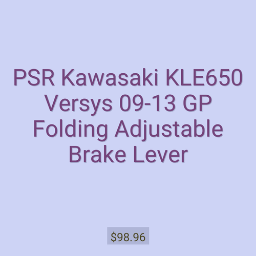 PSR Kawasaki KLE650 Versys 09-13 GP Folding Adjustable Brake Lever