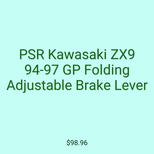 PSR Kawasaki ZX9 94-97 GP Folding Adjustable Brake Lever