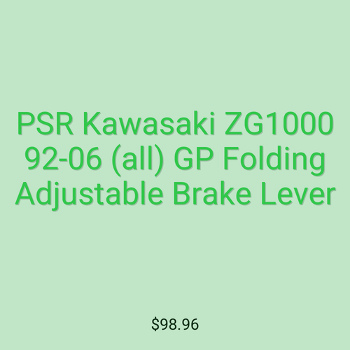 PSR Kawasaki ZG1000 92-06 (all) GP Folding Adjustable Brake Lever