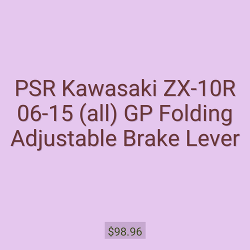 PSR Kawasaki ZX-10R 06-15 (all) GP Folding Adjustable Brake Lever