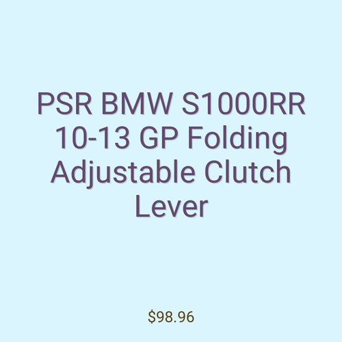 PSR BMW S1000RR 10-13 GP Folding Adjustable Clutch Lever