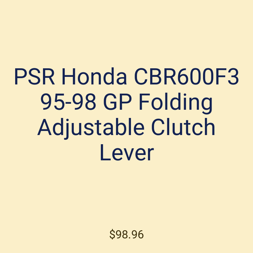 PSR Honda CBR600F3 95-98 GP Folding Adjustable Clutch Lever