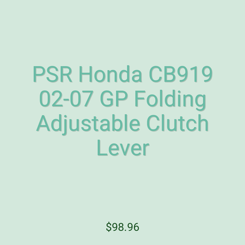 PSR Honda CB919 02-07 GP Folding Adjustable Clutch Lever