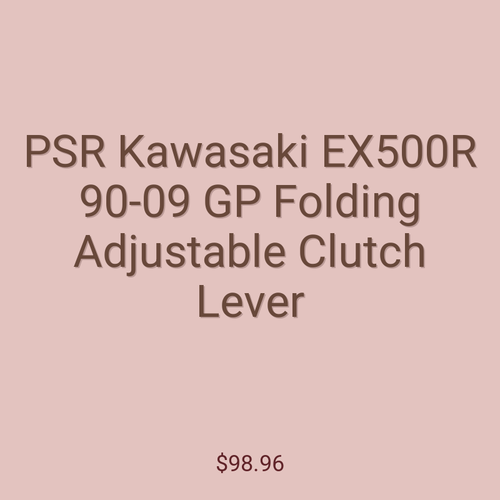 PSR Kawasaki EX500R 90-09 GP Folding Adjustable Clutch Lever