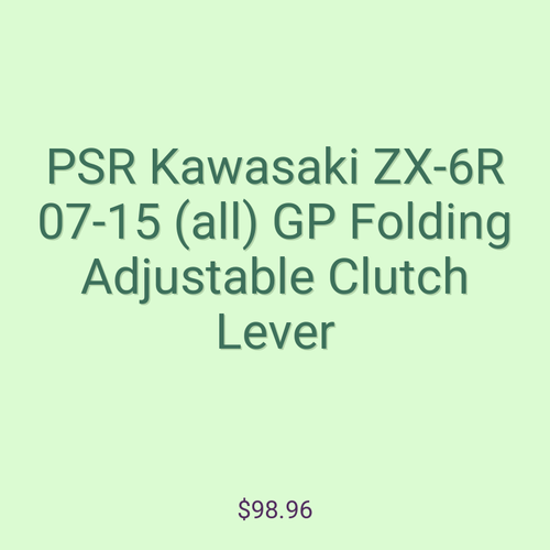 PSR Kawasaki ZX-6R 07-15 (all) GP Folding Adjustable Clutch Lever