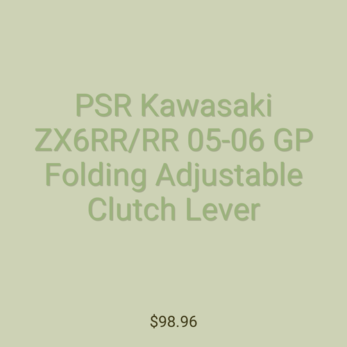 PSR Kawasaki ZX6RR/RR 05-06 GP Folding Adjustable Clutch Lever