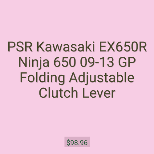 PSR Kawasaki EX650R Ninja 650 09-13 GP Folding Adjustable Clutch Lever