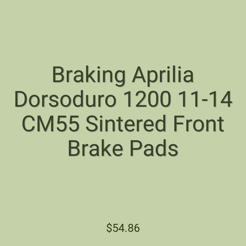 Braking Aprilia Dorsoduro 1200 11-14 CM55 Sintered Front Brake Pads