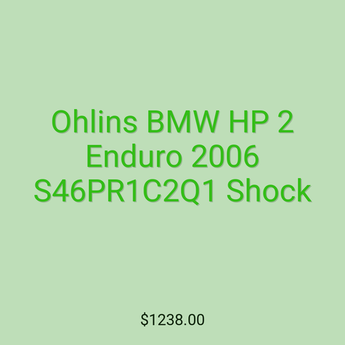 Ohlins BMW HP 2 Enduro 2006 S46PR1C2Q1 Shock