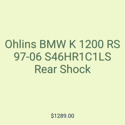 Ohlins BMW K 1200 RS 97-06 S46HR1C1LS Rear Shock