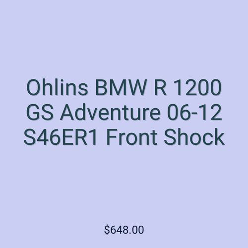 Ohlins BMW R 1200 GS Adventure 06-12 S46ER1 Front Shock