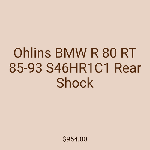 Ohlins BMW R 80 RT 85-93 S46HR1C1 Rear Shock