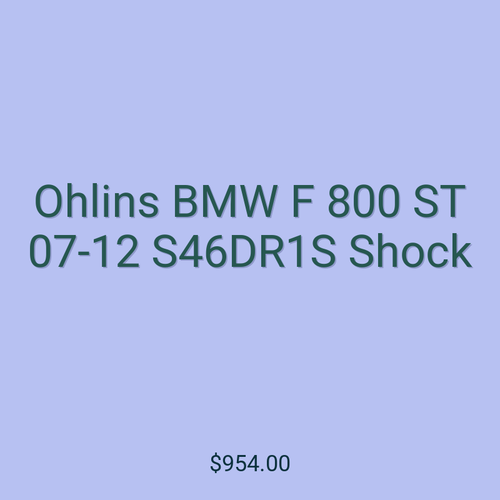 Ohlins BMW F 800 ST 07-12 S46DR1S Shock