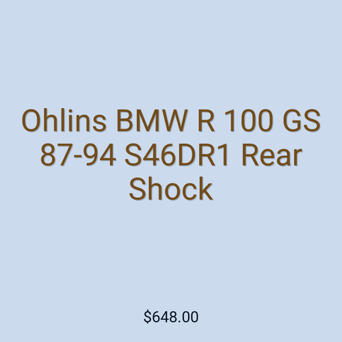 Ohlins BMW R 100 GS 87-94 S46DR1 Rear Shock