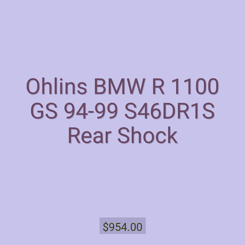 Ohlins BMW R 1100 GS 94-99 S46DR1S Rear Shock