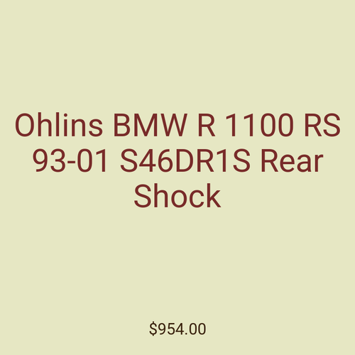 Ohlins BMW R 1100 RS 93-01 S46DR1S Rear Shock