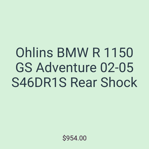 Ohlins BMW R 1150 GS Adventure 02-05 S46DR1S Rear Shock