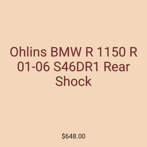 Ohlins BMW R 1150 R 01-06 S46DR1 Rear Shock