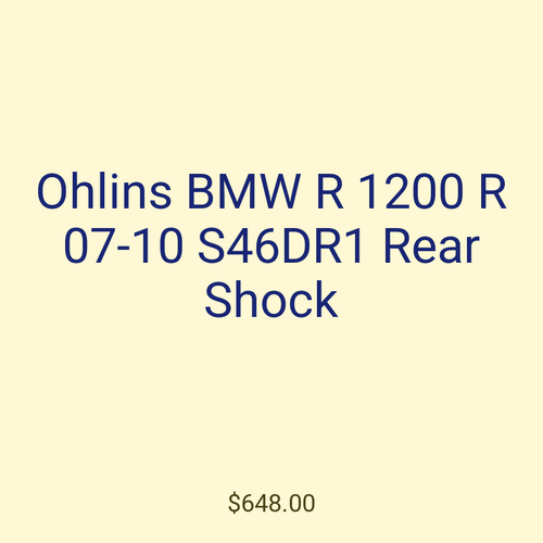 Ohlins BMW R 1200 R 07-10 S46DR1 Rear Shock