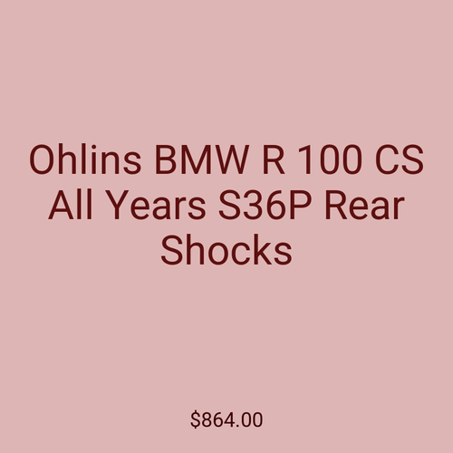 Ohlins BMW R 100 CS All Years S36P Rear Shocks