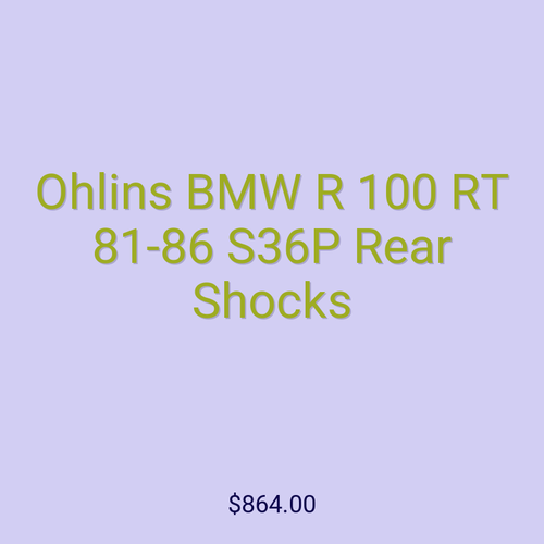 Ohlins BMW R 100 RT 81-86 S36P Rear Shocks