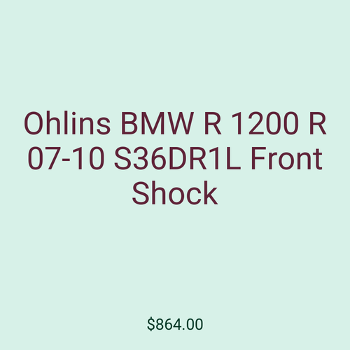 Ohlins BMW R 1200 R 07-10 S36DR1L Front Shock