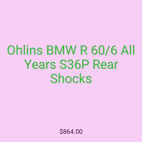 Ohlins BMW R 60/6 All Years S36P Rear Shocks