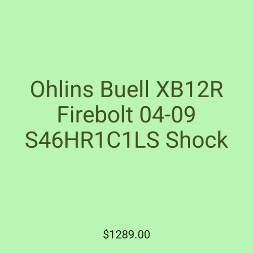 Ohlins Buell XB12R Firebolt 04-09 S46HR1C1LS Shock