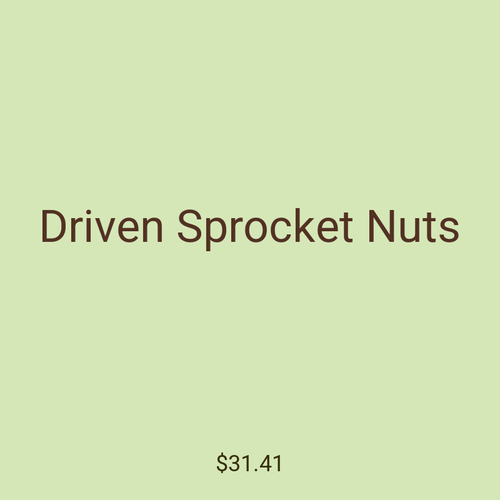Driven Sprocket Nuts