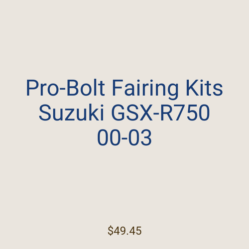 Pro-Bolt Fairing Kits Suzuki GSX-R750 00-03