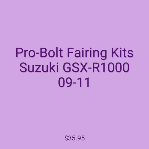 Pro-Bolt Fairing Kits Suzuki GSX-R1000 09-11