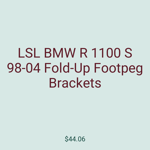 LSL BMW R 1100 S 98-04 Fold-Up Footpeg Brackets