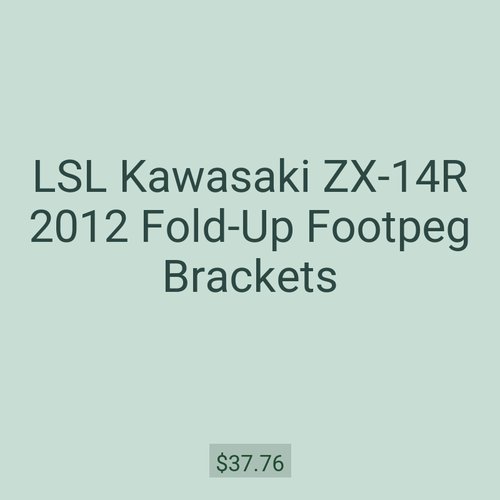 LSL Kawasaki ZX-14R 2012 Fold-Up Footpeg Brackets