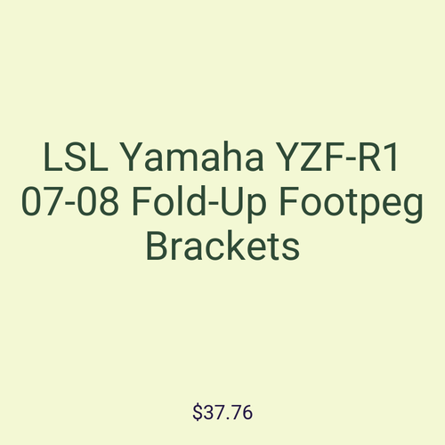 LSL Yamaha YZF-R1 07-08 Fold-Up Footpeg Brackets