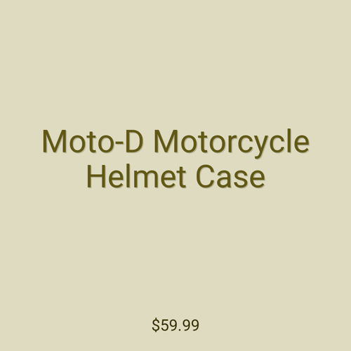 Moto-D Motorcycle Helmet Case
