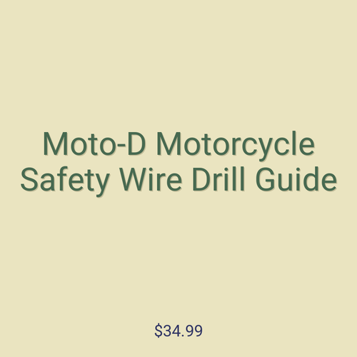 Moto-D Motorcycle Safety Wire Drill Guide