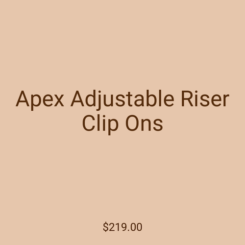 Apex Adjustable Riser Clip Ons