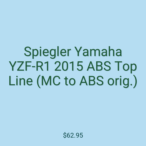 Spiegler Yamaha YZF-R1 2015 ABS Top Line (MC to ABS orig.)