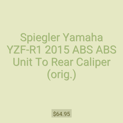 Spiegler Yamaha YZF-R1 2015 ABS ABS Unit To Rear Caliper (orig.)