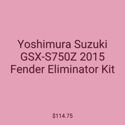 Yoshimura Suzuki GSX-S750Z 2015 Fender Eliminator Kit