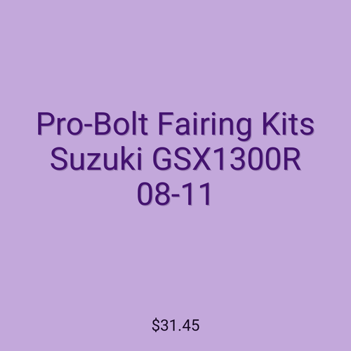 Pro-Bolt Fairing Kits Suzuki GSX1300R 08-11