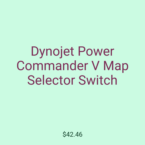 Dynojet Power Commander V Map Selector Switch
