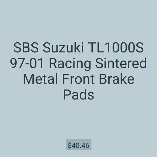 SBS Suzuki TL1000S 97-01 Racing Sintered Metal Front Brake Pads