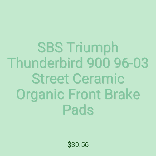 SBS Triumph Thunderbird 900 96-03 Street Ceramic Organic Front Brake Pads