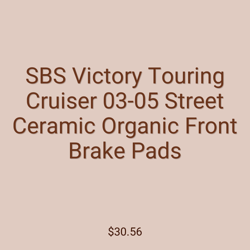 SBS Victory Touring Cruiser 03-05 Street Ceramic Organic Front Brake Pads